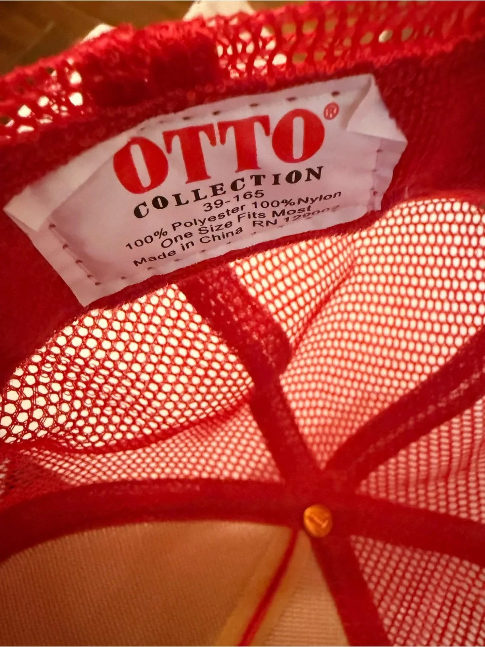 Arnie + Ollie Red Otto Hat with Purple Sparkle 'SAVAGE' Lettering
